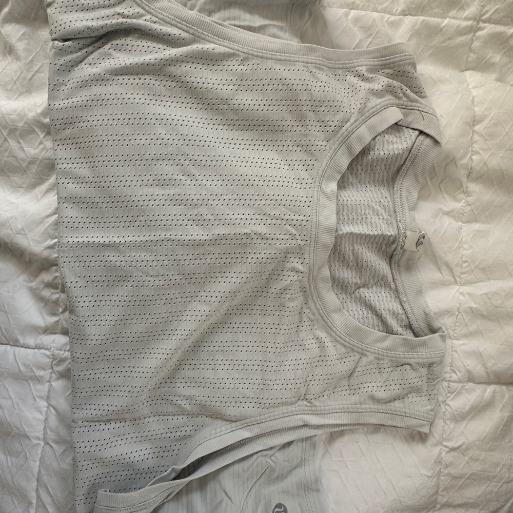 Nike Light Gray Mesh Tank Top